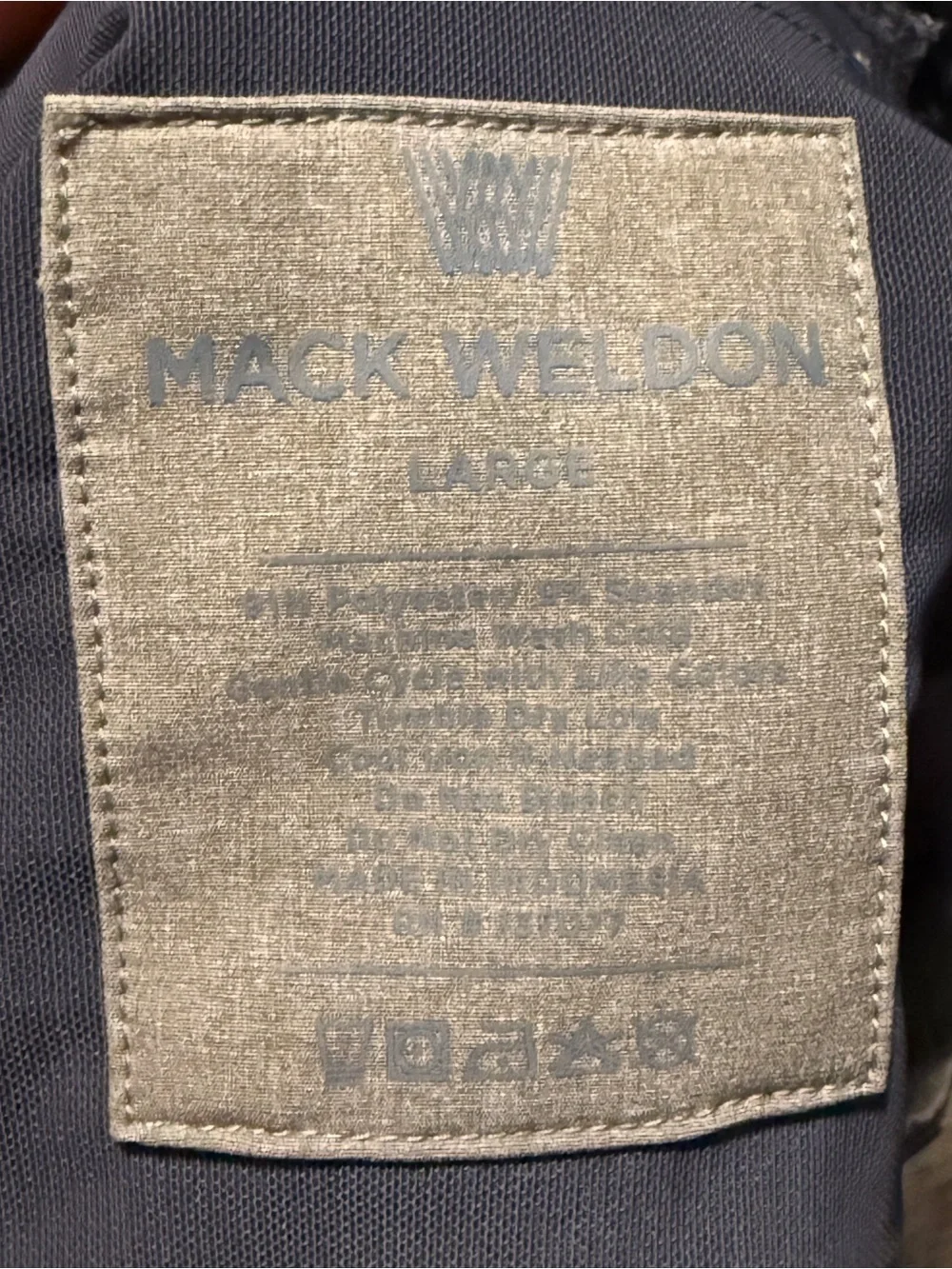 Mack Weldon Shorts Men's Large Brown High Rise Contemporary Hybrid Relaxed Fit